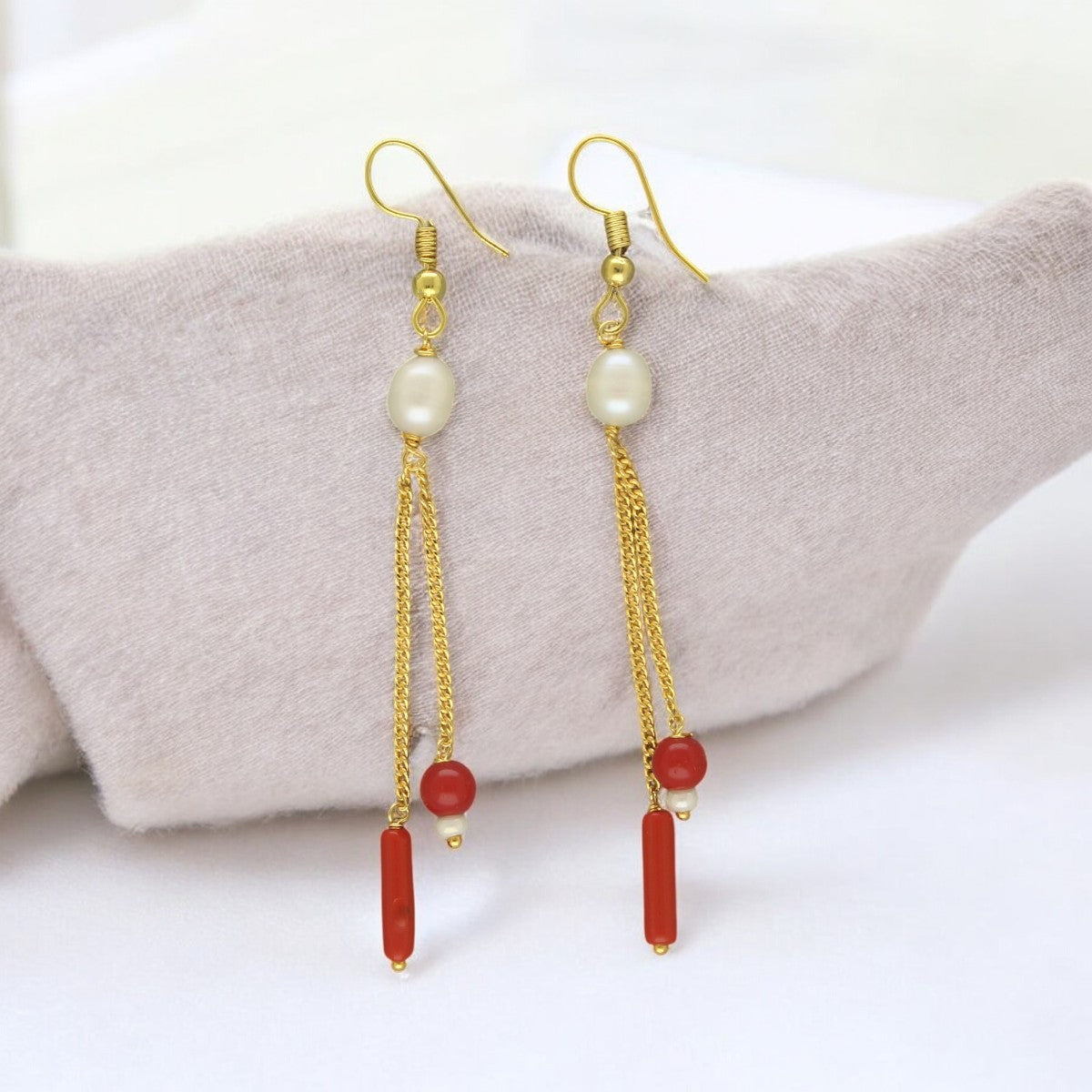 J Pearls Divin Pearl Earrings - Swadesiicart