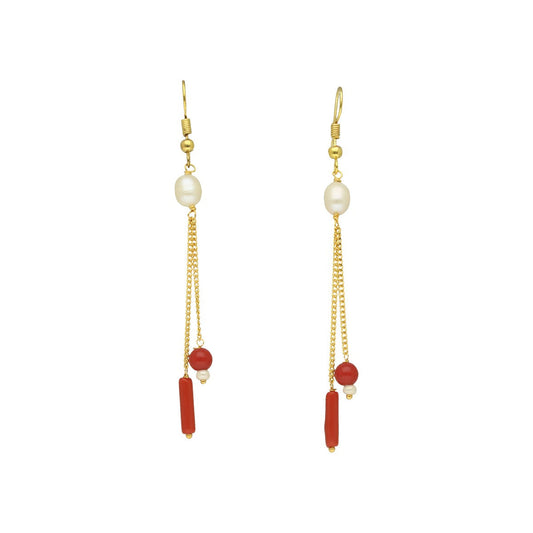 J Pearls Divin Pearl Earrings - Swadesiicart