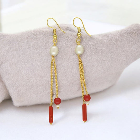J Pearls Divin Pearl Earrings - Swadesiicart
