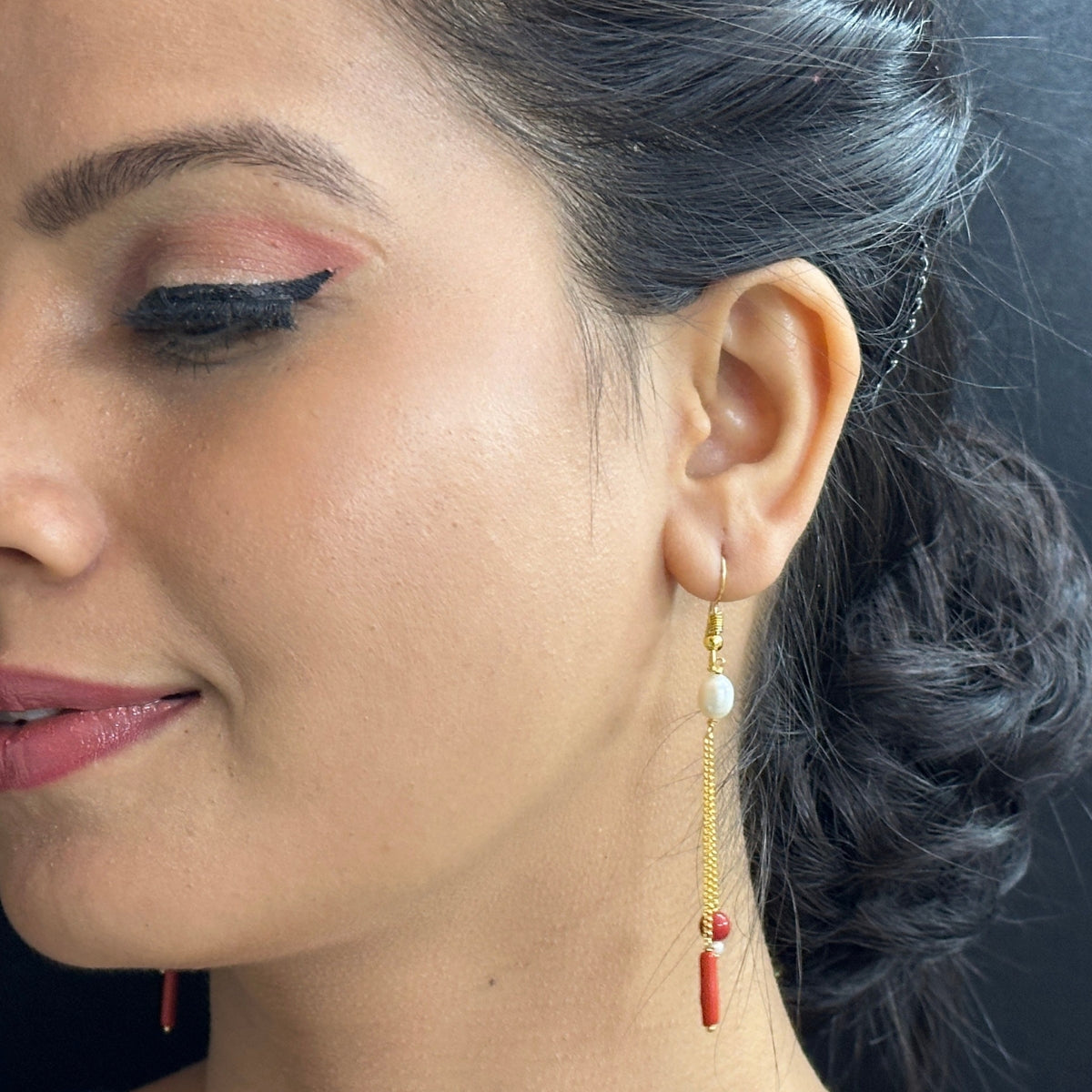 J Pearls Divin Pearl Earrings - Swadesiicart