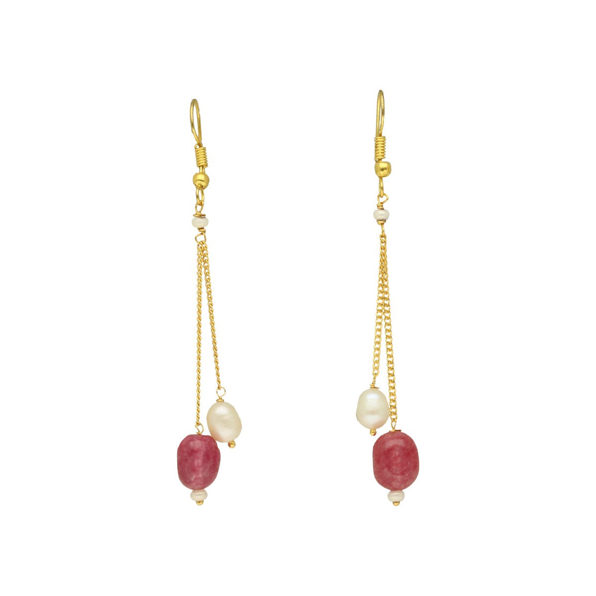 J Pearls Ancy Pearl Earrings - Swadesiicart