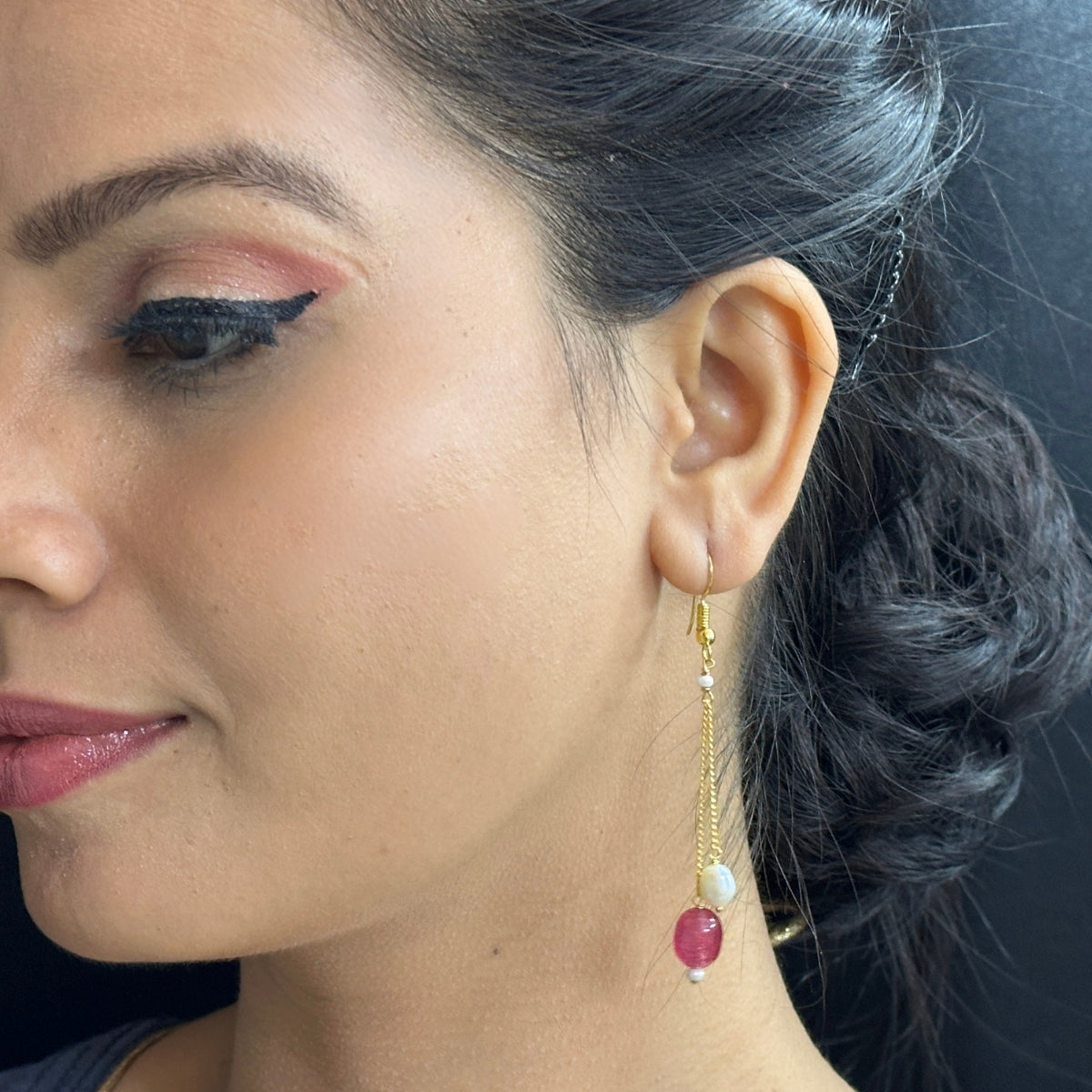 J Pearls Ancy Pearl Earrings - Swadesiicart