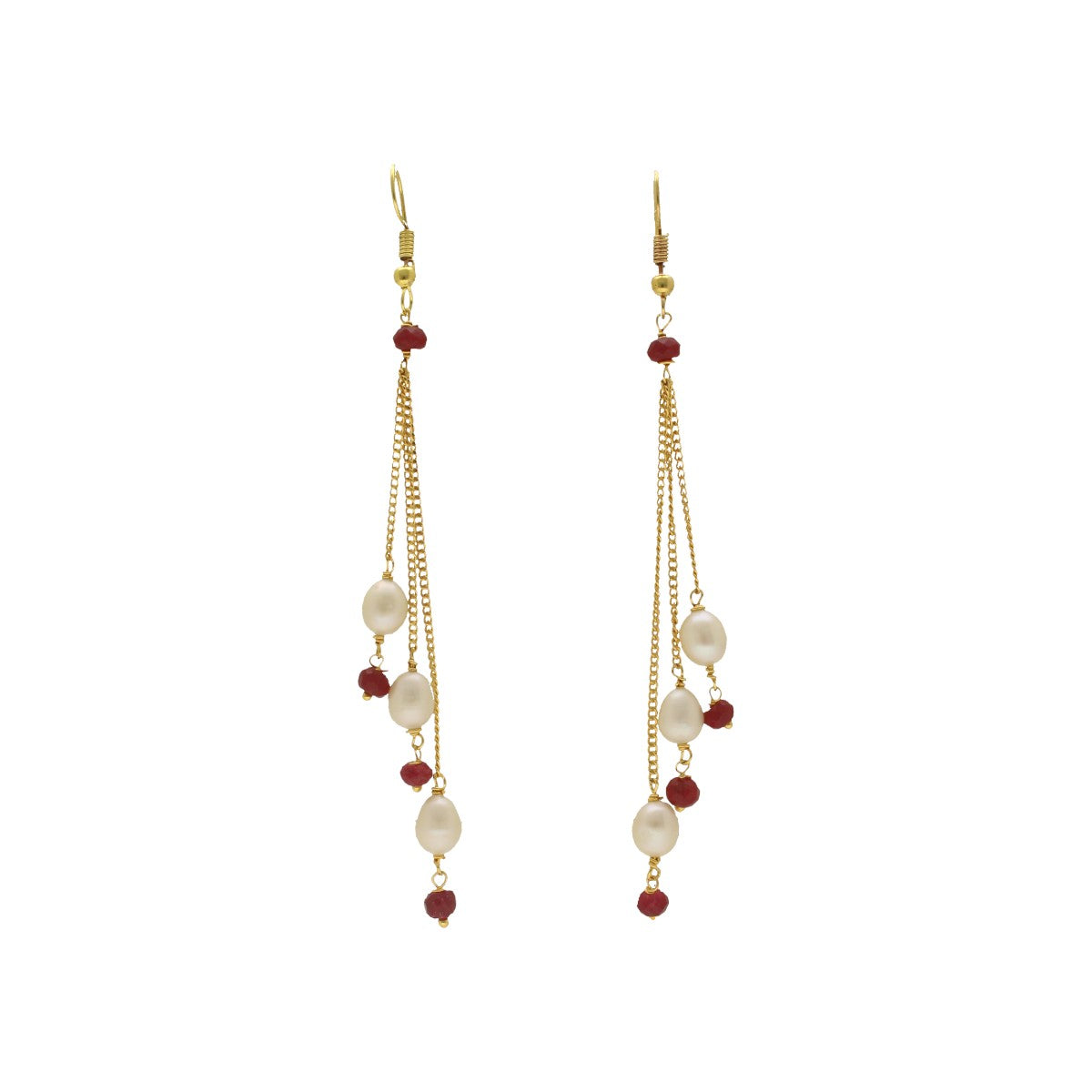 J Pearls Adora Pearl Earrings - Swadesiicart
