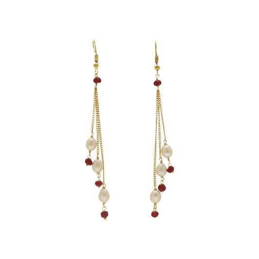 J Pearls Adora Pearl Earrings - Swadesiicart