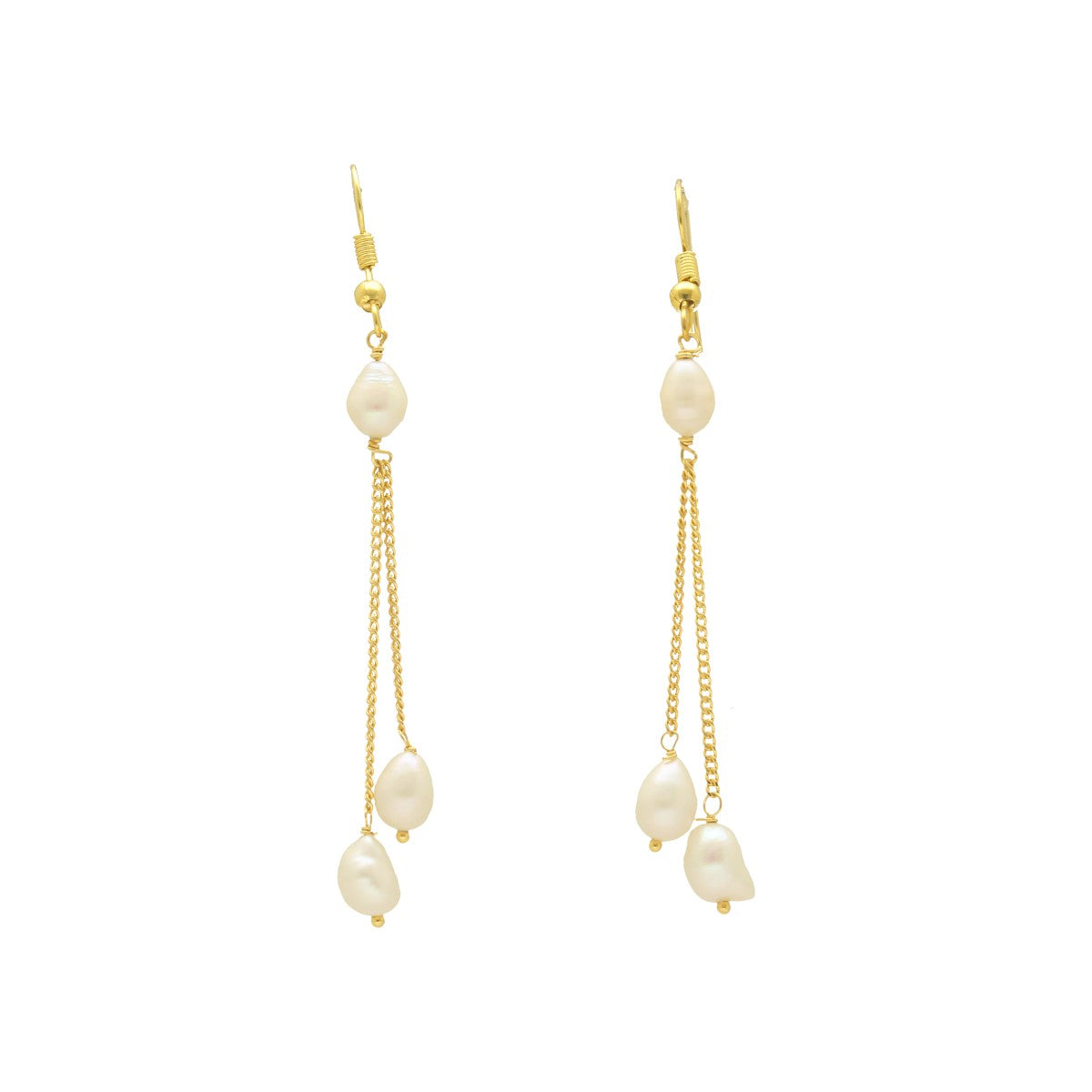 J Pearls Royal Duchess Pearl Earrings - Swadesiicart