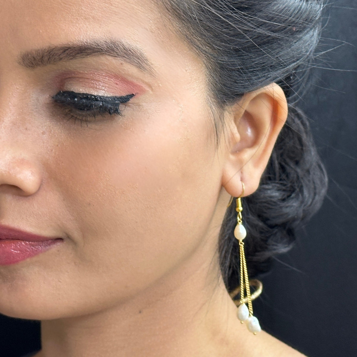 J Pearls Royal Duchess Pearl Earrings - Swadesiicart