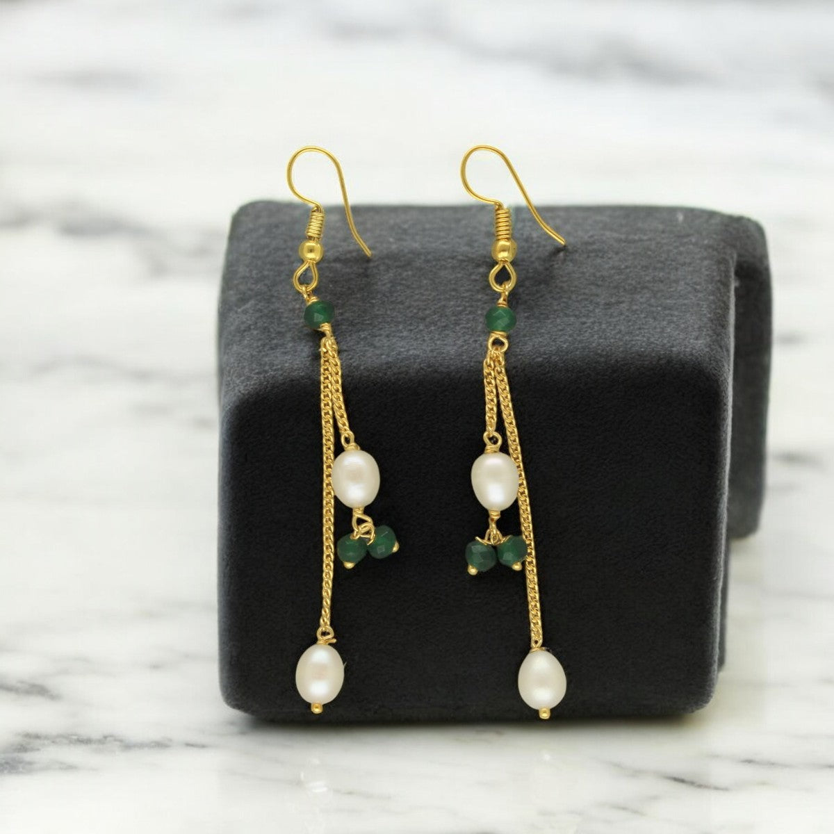 J Pearls Percy Pearl Earrings - Swadesiicart