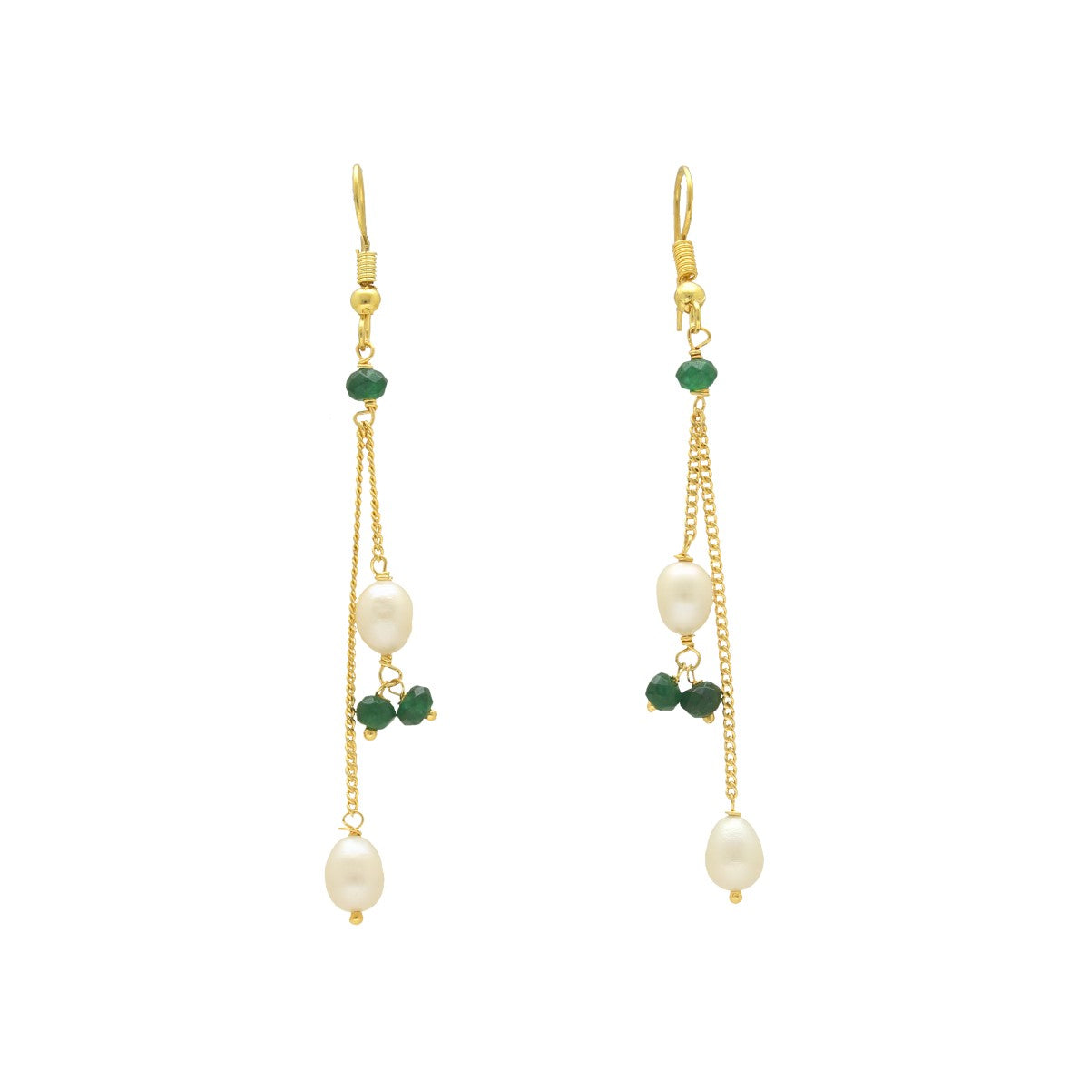 J Pearls Percy Pearl Earrings - Swadesiicart