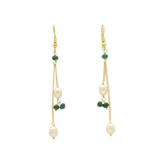 J Pearls Percy Pearl Earrings - Swadesiicart