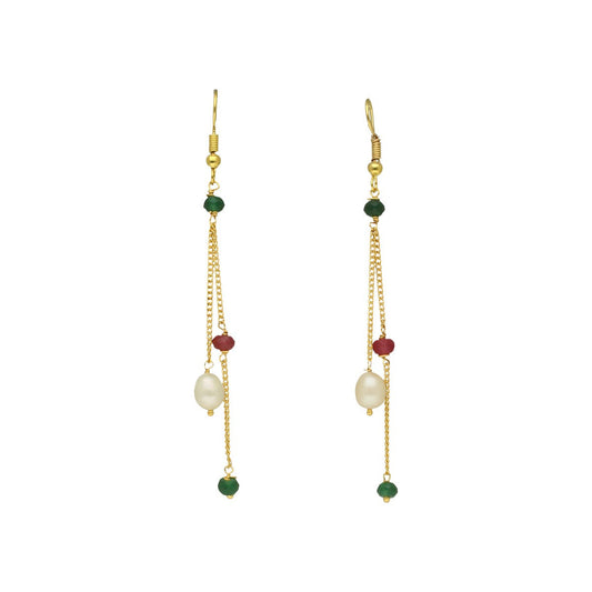 J Pearls Zuri Pearl Earrings - Swadesiicart