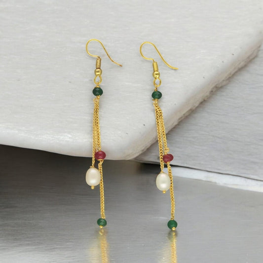 J Pearls Zuri Pearl Earrings - Swadesiicart