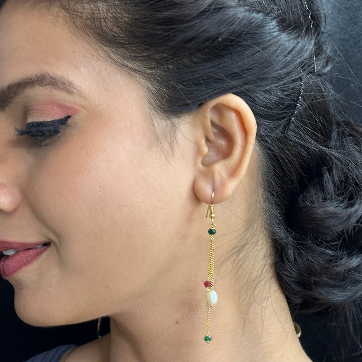 J Pearls Zuri Pearl Earrings - Swadesiicart