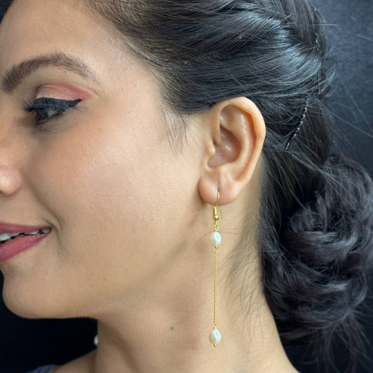 J Pearls The Lorie Pearl Earrings - Swadesiicart