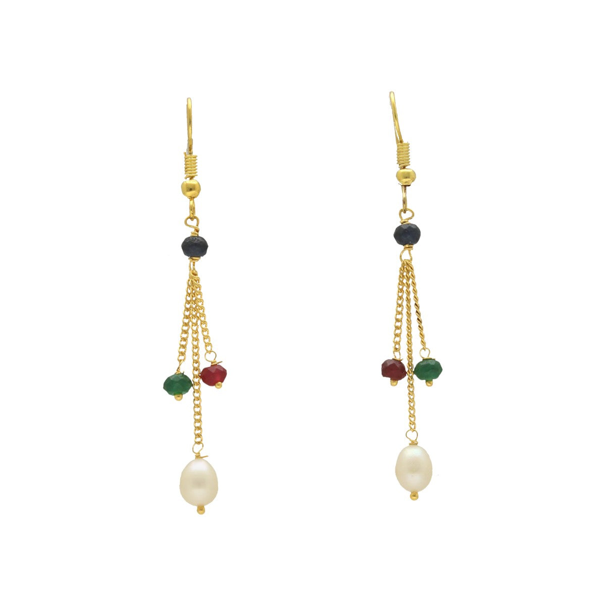 J Pearls Whril Pearl Earrings - Swadesiicart