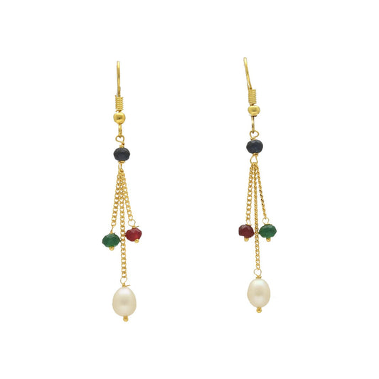 J Pearls Whril Pearl Earrings - Swadesiicart