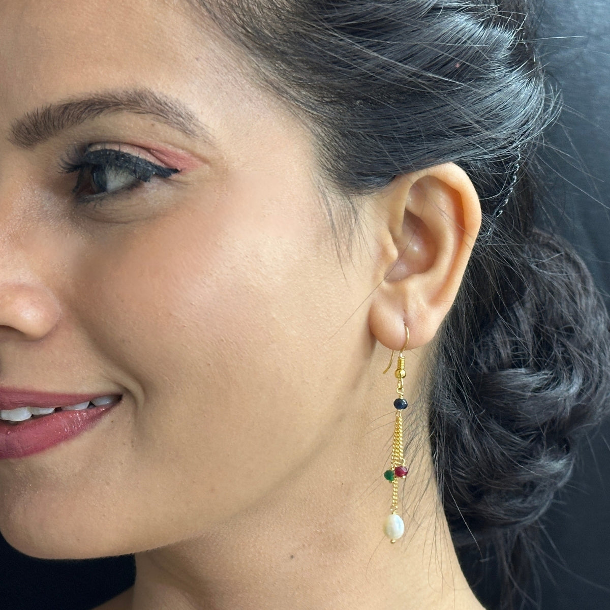 J Pearls Whril Pearl Earrings - Swadesiicart