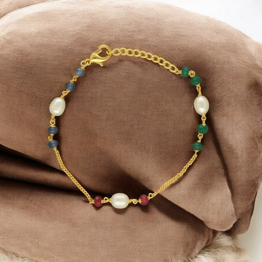 J Pearls Velmma Pearl Bracelet - Swadesiicart