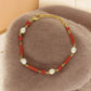 J Pearls The Eldric Charm Pearl Bracelet - Swadesiicart