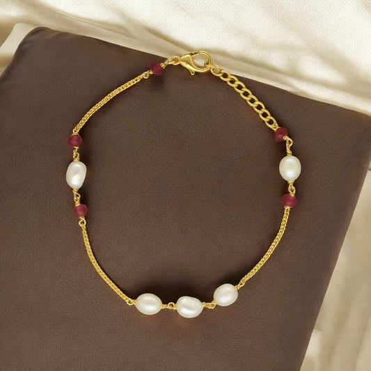 J Pearls The Mar Queen Pearl Bracelet - Swadesiicart