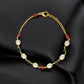 J Pearls Multicharm Holder Pearl Bracelet - Swadesiicart