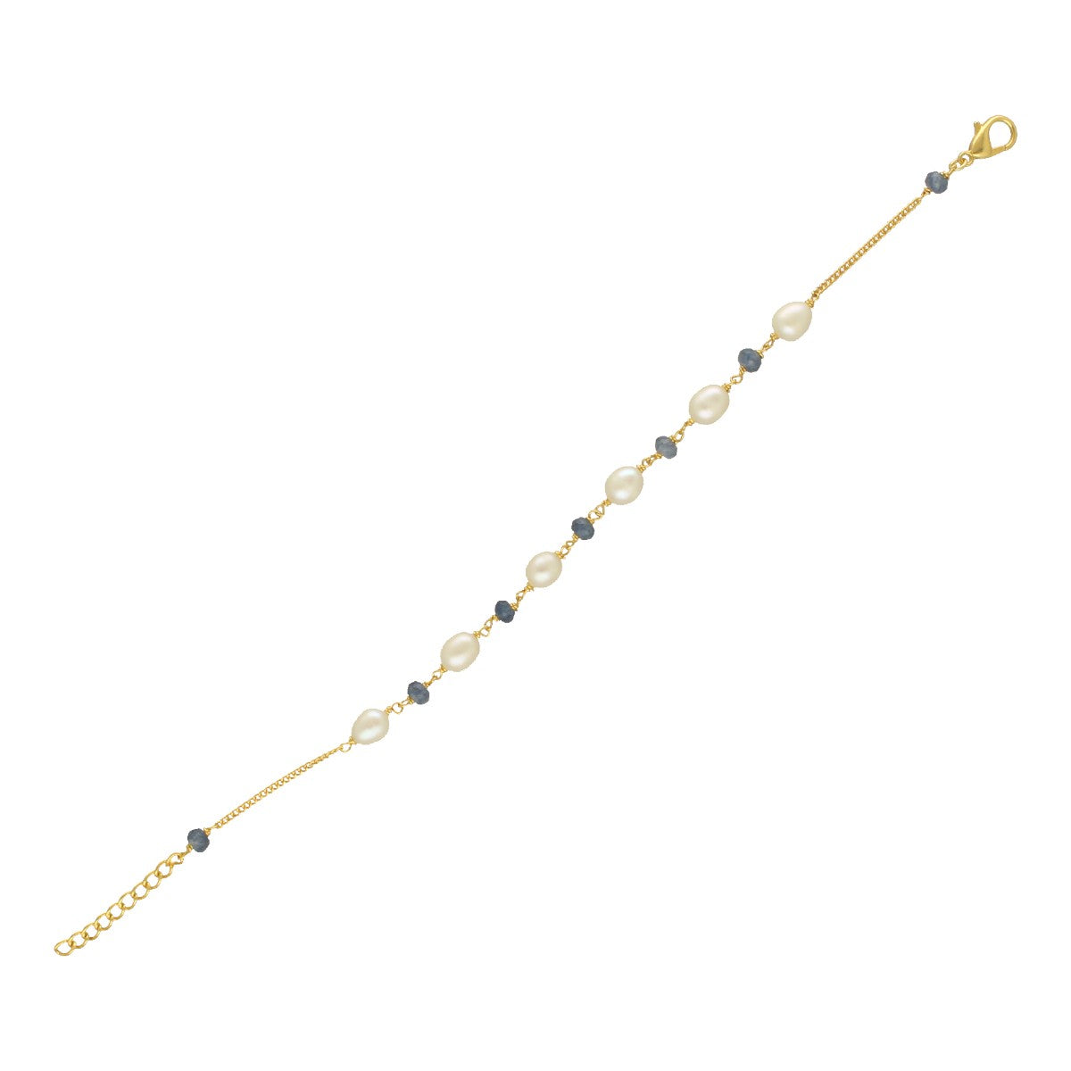 J Pearls The Mystic Shimmer Pearl Bracelet - Swadesiicart