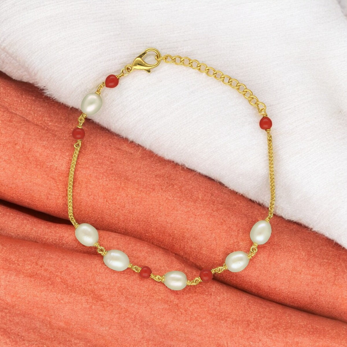 J Pearls Dayena Pearl Bracelet - Swadesiicart