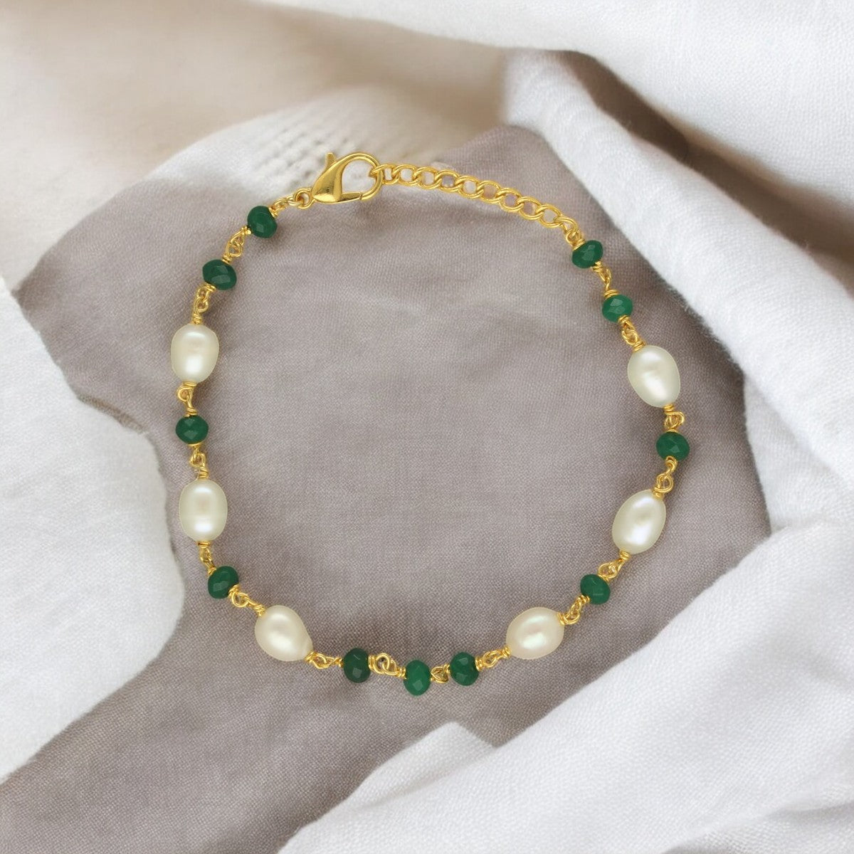J Pearls The Empress Pearl Bracelet - Swadesiicart