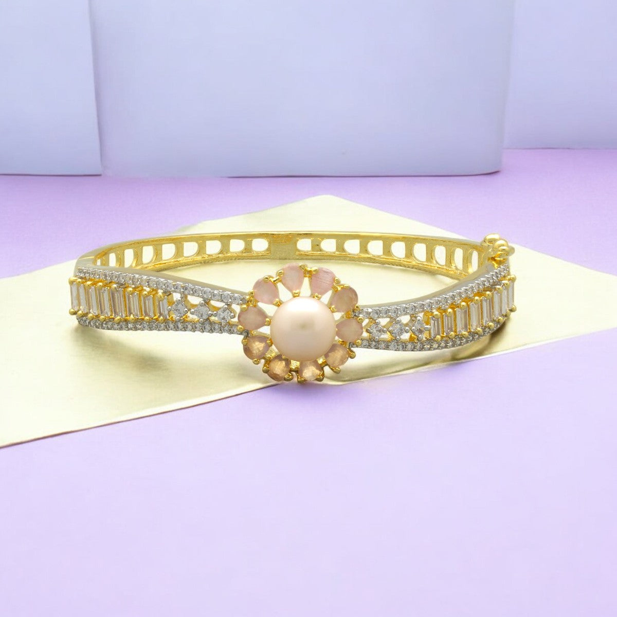 J Pearls Ethereal Queen Pearl Bracelet - Swadesiicart