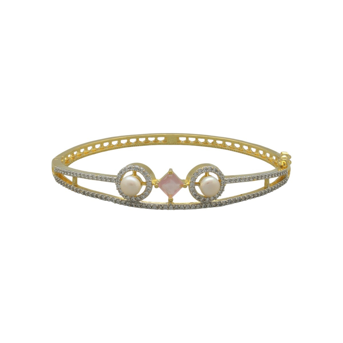 J Pearls Empress's Bloom Pearl Bracelet - Swadesiicart