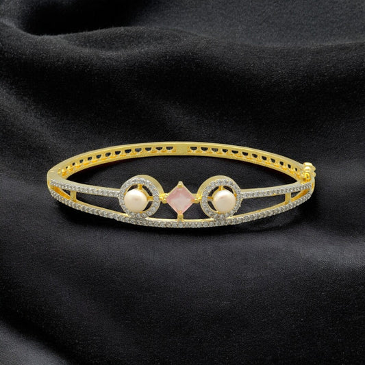 J Pearls Empress's Bloom Pearl Bracelet - Swadesiicart