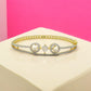 J Pearls Golden Tiara Pearl Bracelet - Swadesiicart