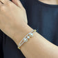 J Pearls Golden Tiara Pearl Bracelet - Swadesiicart