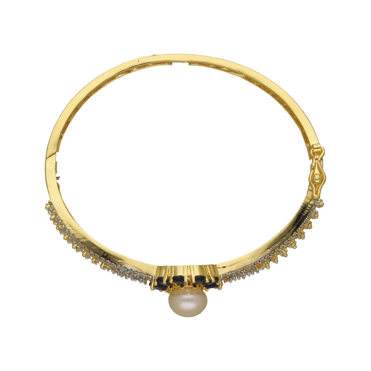 J Pearls Baroness Sparkle Pearl Bracelet - Swadesiicart
