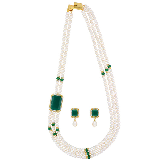 J Pearls Eye-Catching 3 String Necklace Set - Real Pearl Jewelry - J Pearls