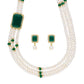 J Pearls Eye-Catching 3 String Necklace Set - Real Pearl Jewelry - Swadesiicart