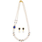 J Pearls Striking 2 String Necklace Set - Real Pearl Jewelry - Swadesiicart
