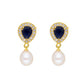 J Pearls Striking 2 String Necklace Set - Real Pearl Jewelry - Swadesiicart