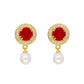 J Pearls Notable 3 String Necklace Set - Real Pearl Jewelry - Swadesiicart