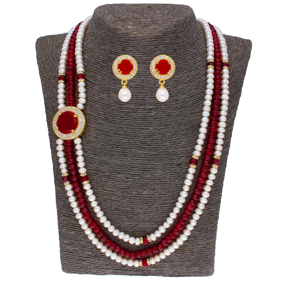 J Pearls Notable 3 String Necklace Set - Real Pearl Jewelry - J Pearls