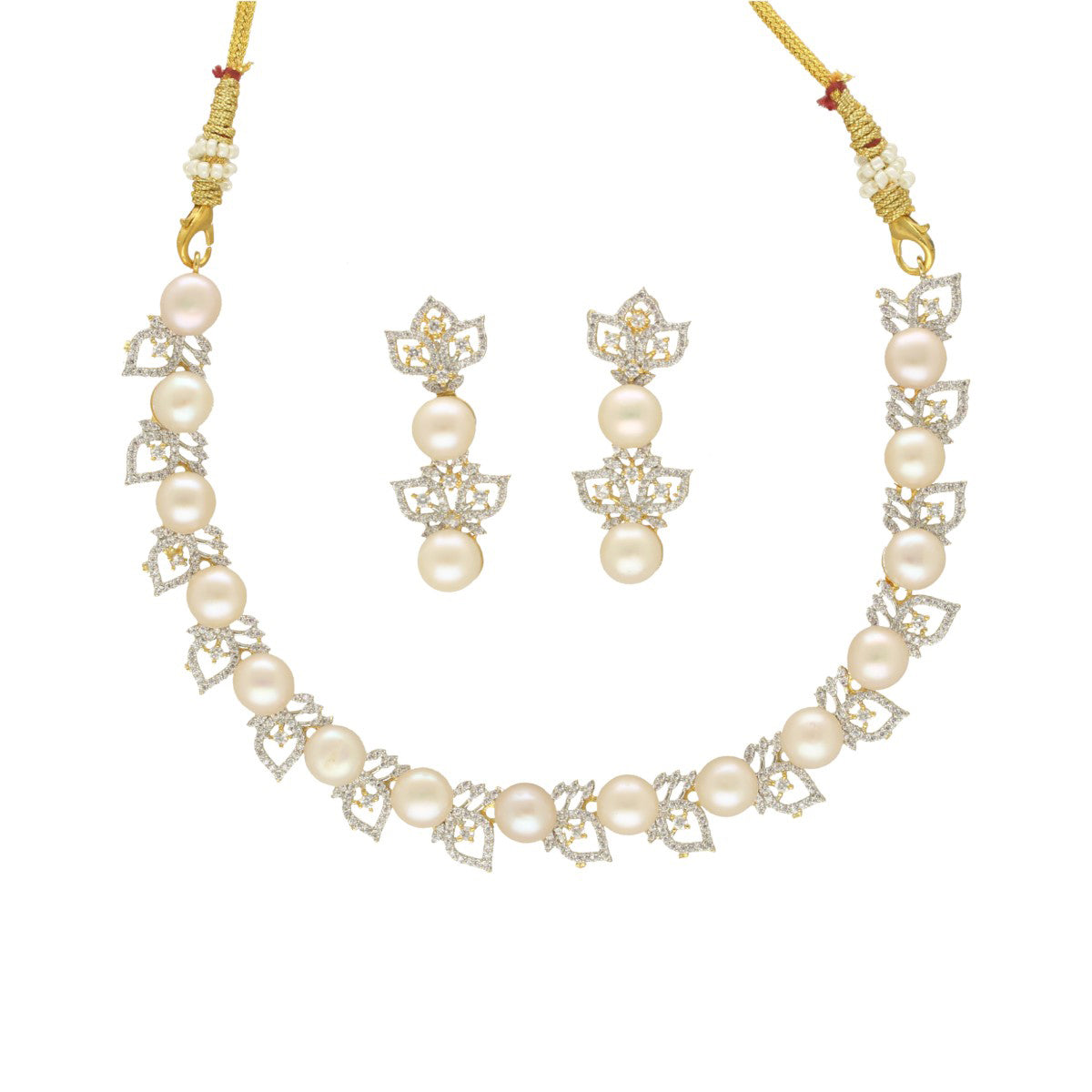 J Pearls Grand Duchess Pearl Set - Swadesiicart