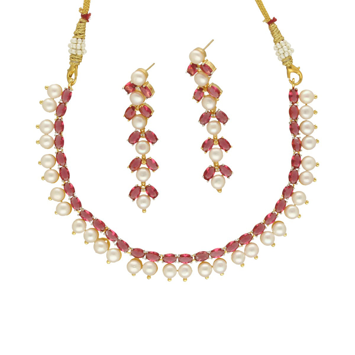 J Pearls Stellar Pearl Set - Swadesiicart
