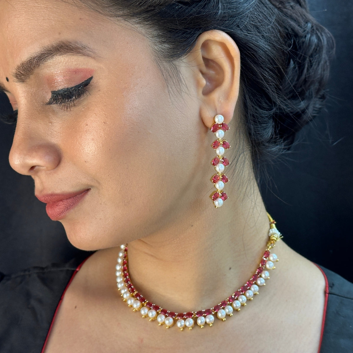 J Pearls Stellar Pearl Set - Swadesiicart