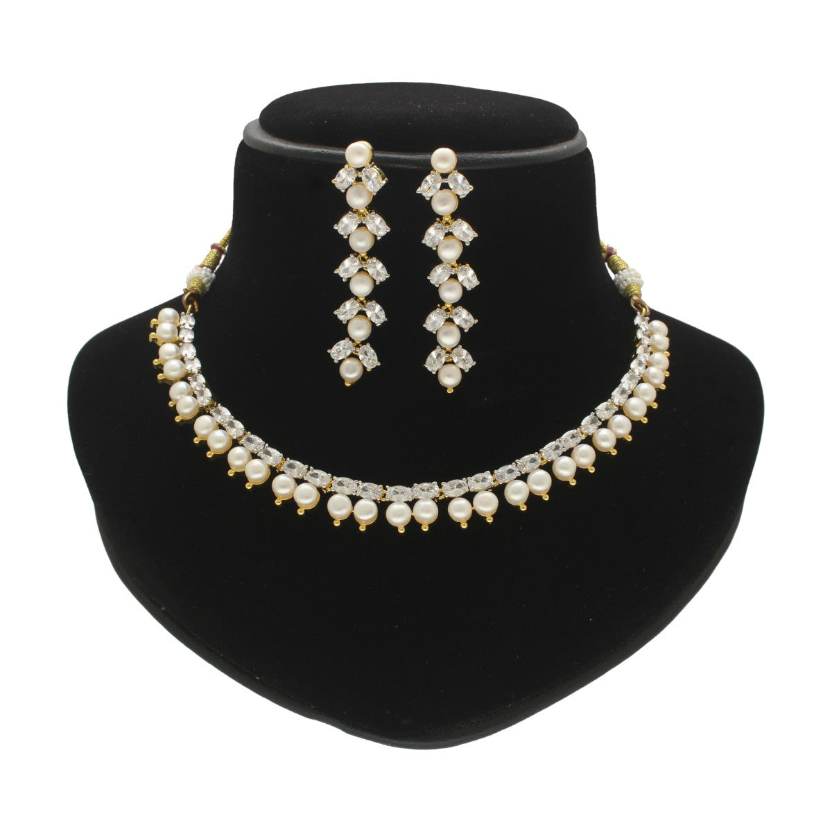 J Pearls The Runa Luxe Pearl Set - Swadesiicart