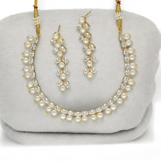 J Pearls The Runa Luxe Pearl Set - Swadesiicart