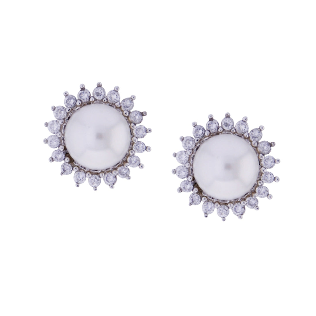 J Pearls Navya Earrings Studs - Real Pearl Jewelry | Swadesiicart