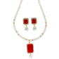 J Pearls Sara Pearl Pendant Set - Real Pearl Jewelry | Swadesiicart