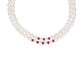 J Pearls 2 Line 5-6Mm Oval Pearl Set - Real Pearl Jewelry - Swadesiicart