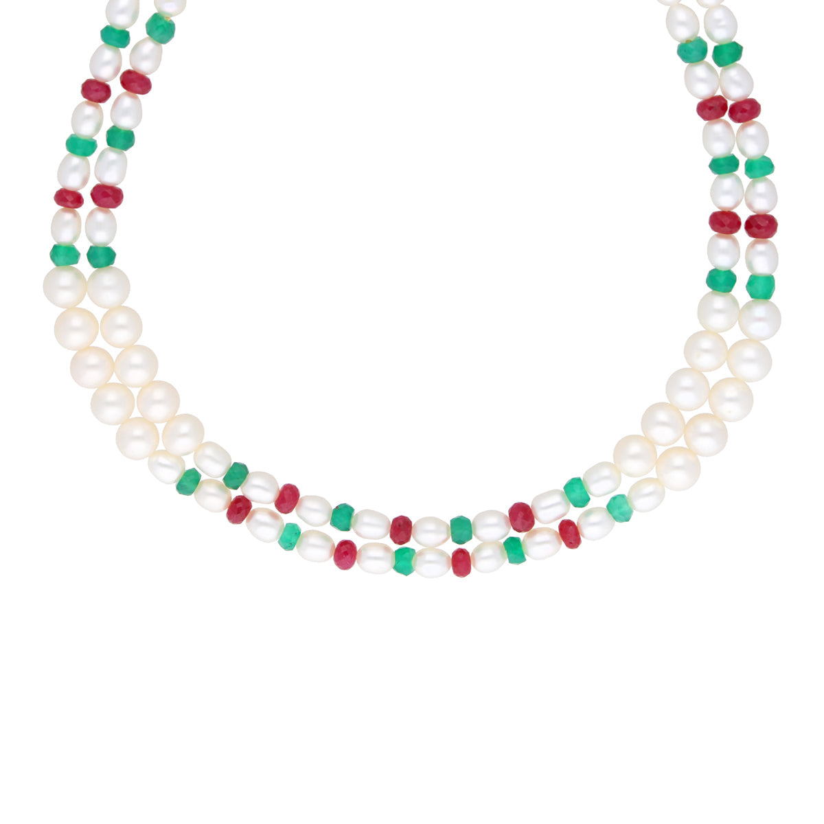 J Pearls Tremendous Pearl Set - Real Pearl Jewelry - Swadesiicart