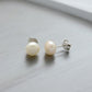 J Pearls Chic 925 Silver Stud Earrings - Swadesiicart