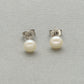 J Pearls Luxe 925 Silver Stud Earrings - Swadesiicart